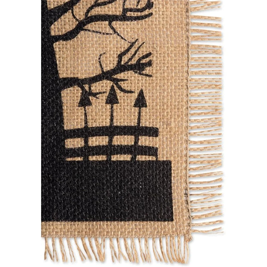 Burlap Halloween Placemat Set