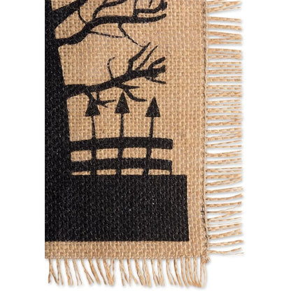Burlap Halloween Placemat Set