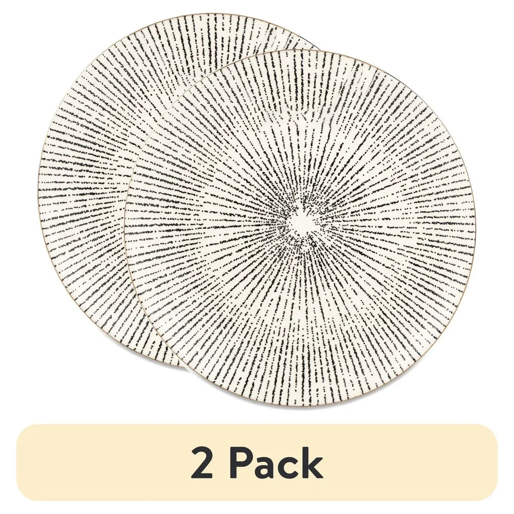2 Pack Stoneware Salad Plates