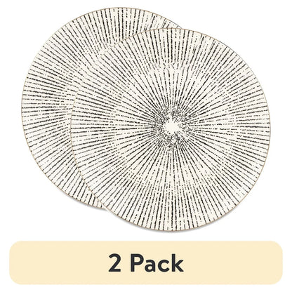 2 Pack Stoneware Salad Plates