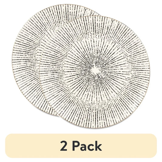 2 Pack Stoneware Salad Plates